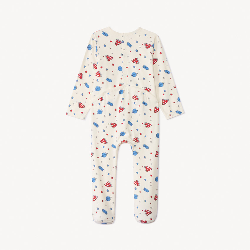 Pelele estampado Superman Warner para bebé niño con aperturas diferentes según la edad 