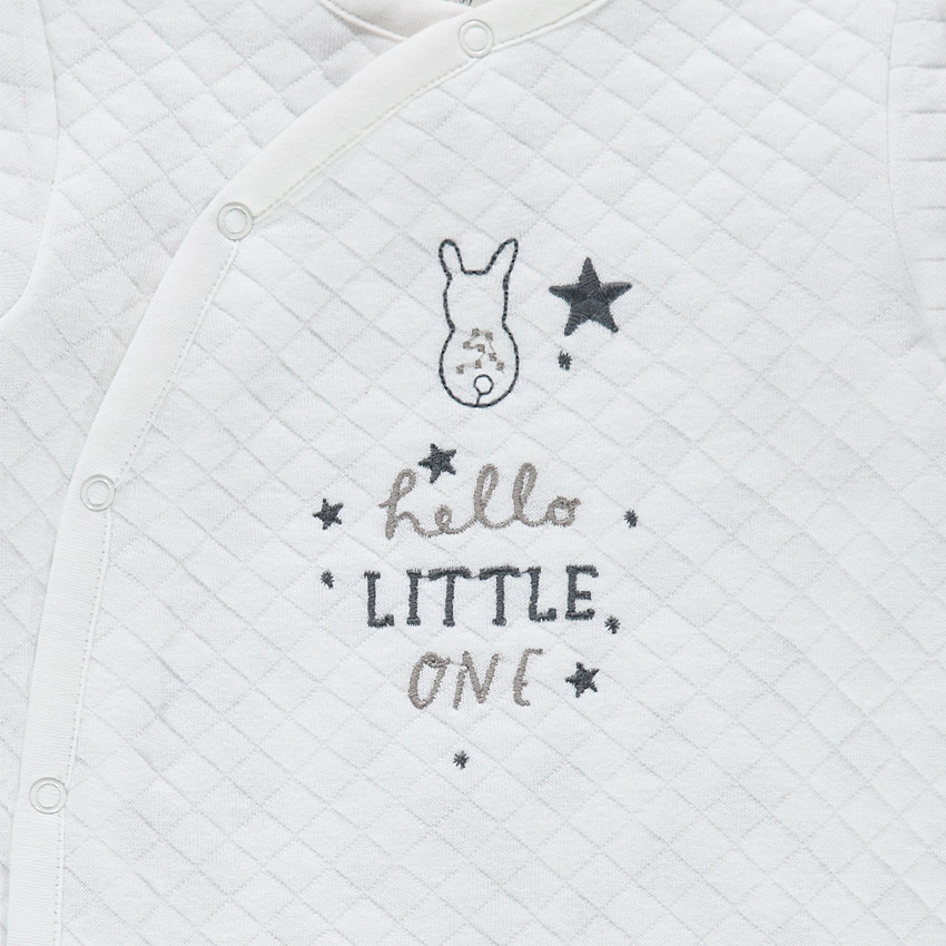 Pijama con forro de punto, inscripciones y conejo bordados  Additional Pijama con forro de punto, inscripciones y conejo bordados