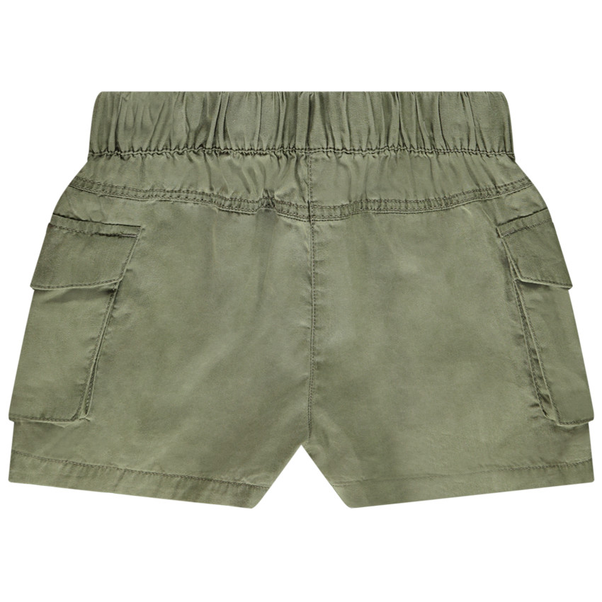 Short estilo cargo de lyocell con bolsillos para niña 