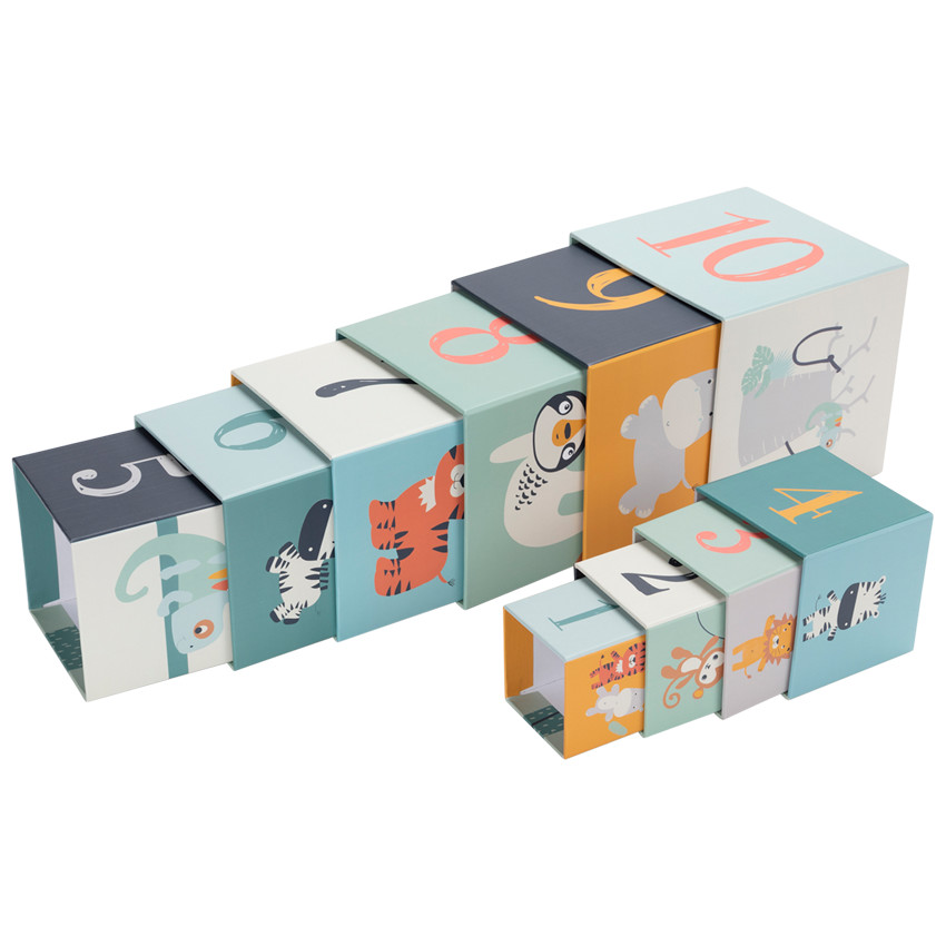 Lote de 10 cubos apilables - Happy wild 