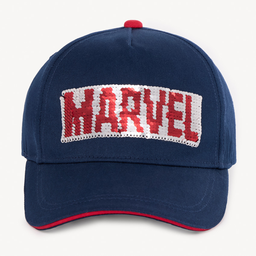 Gorra Marvel con lentejuelas mágicas para niño 