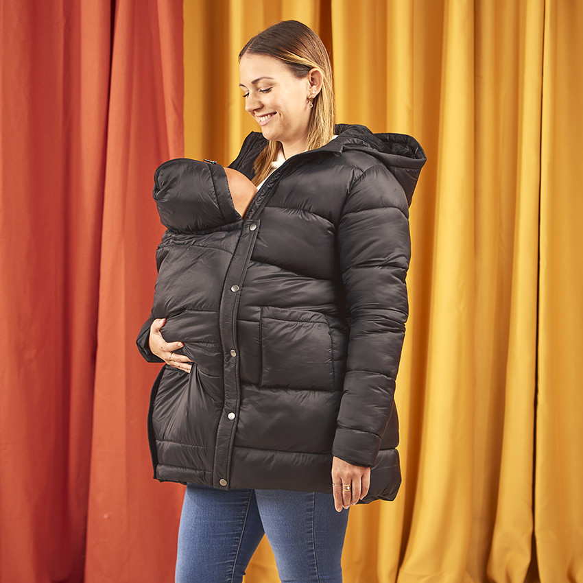 Doudoune évolutive longue et matelassée pour femme 