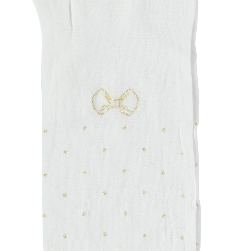 Medias finas con lunares dorados all over  