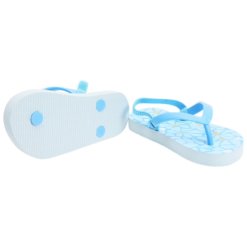 Tongs impresas de flores para niña con tira según la talla 