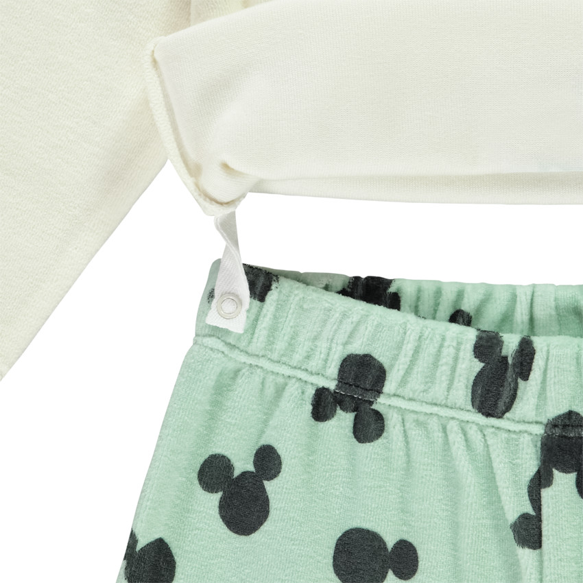 Pelele de terciopelo Mickey Disney para bebé niño con acabados diferentes según la edad 