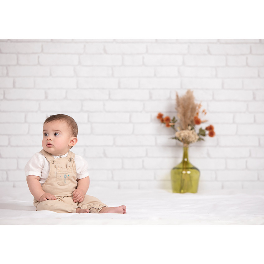 Conjunto peto y camisa cuello mao 