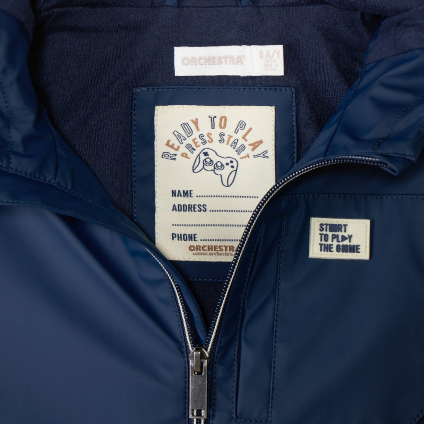 Parka impermeable de goma para niño 