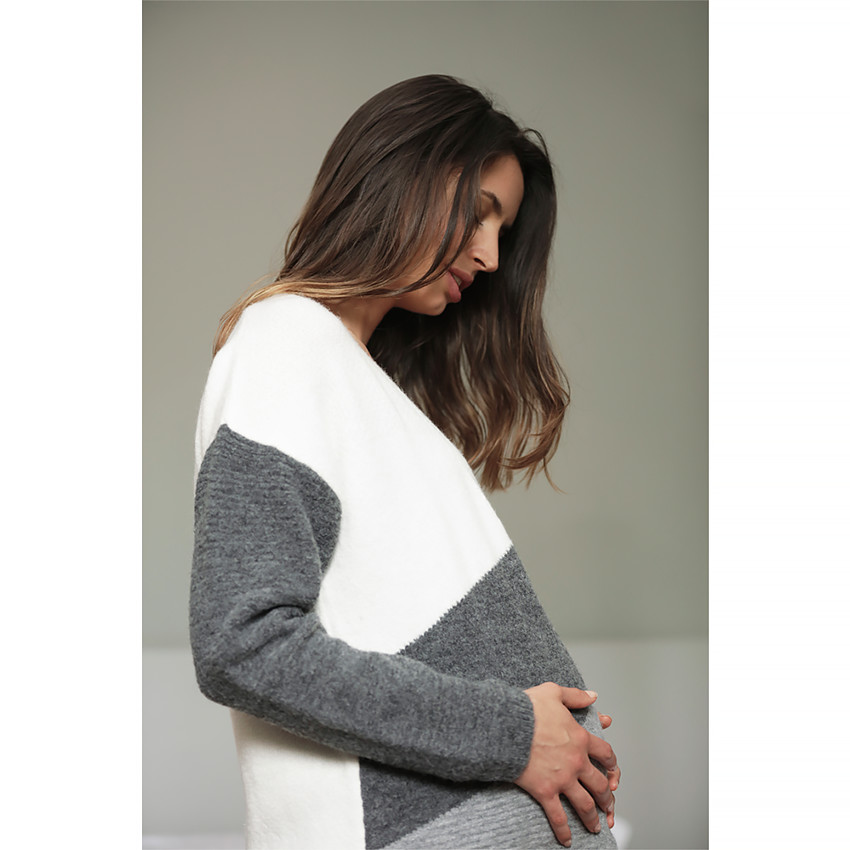 Chaqueta larga de premamá de punto  Additional Chaqueta larga de premamá de punto