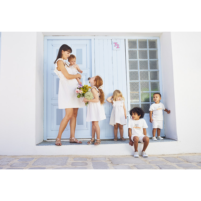 Lote de 2 coleteros a rayas para niña 