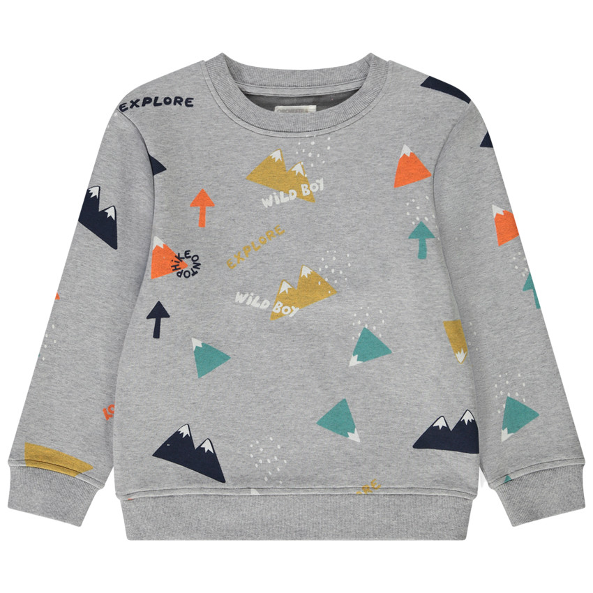 Sudadera felpa estampado montañas 