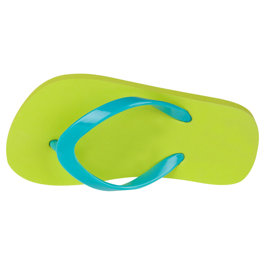 Chanclas con cinta de plástico de color uniforme 