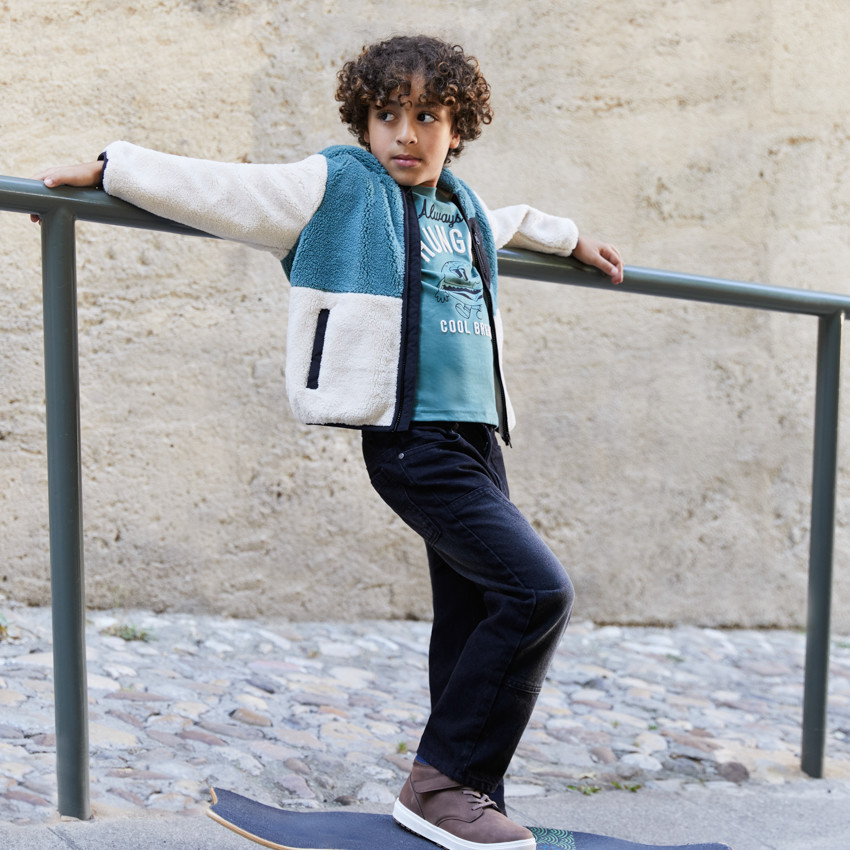 Jean ancho niño estilo workwear 