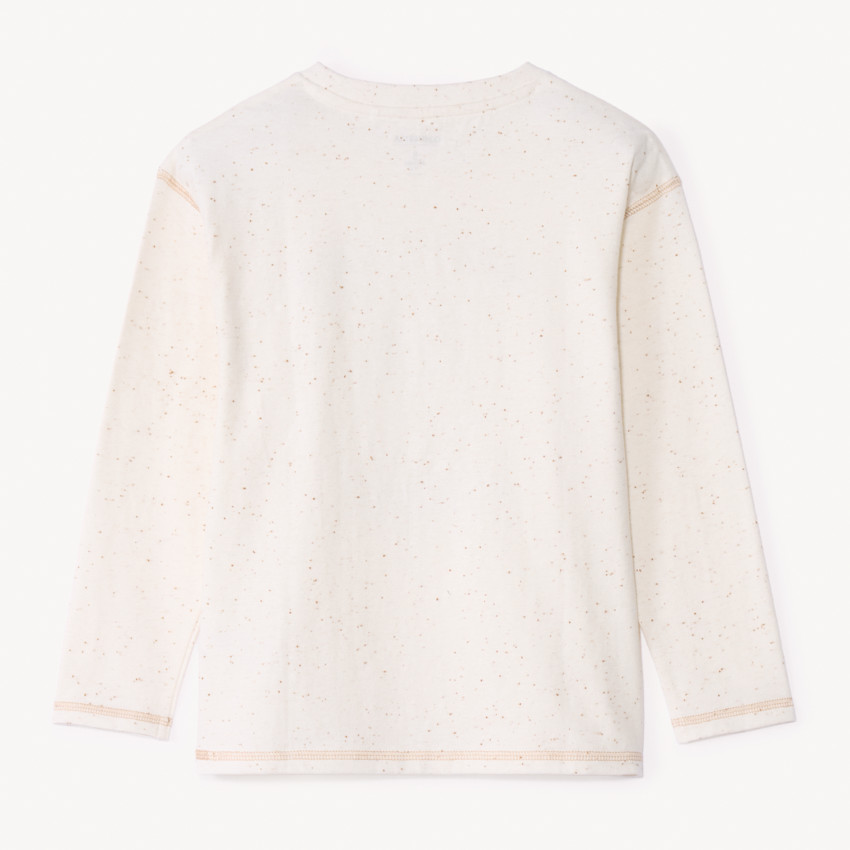 Camiseta de manga larga con estampado puff de fútbol americano para niño 