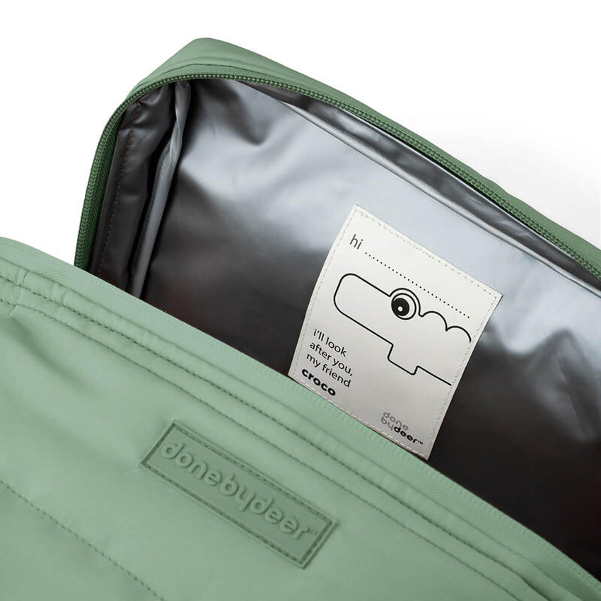 Bolso isotérmico acolchado Croco Verde 