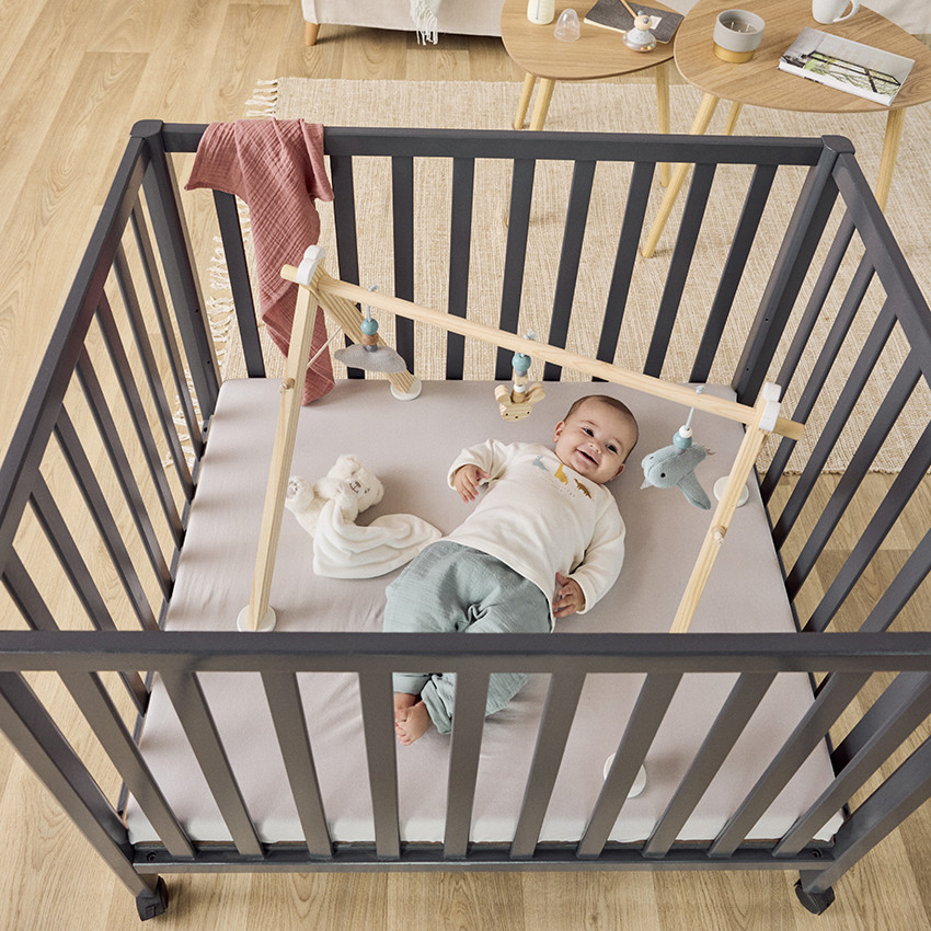 Parque de madera Tommy antracita 