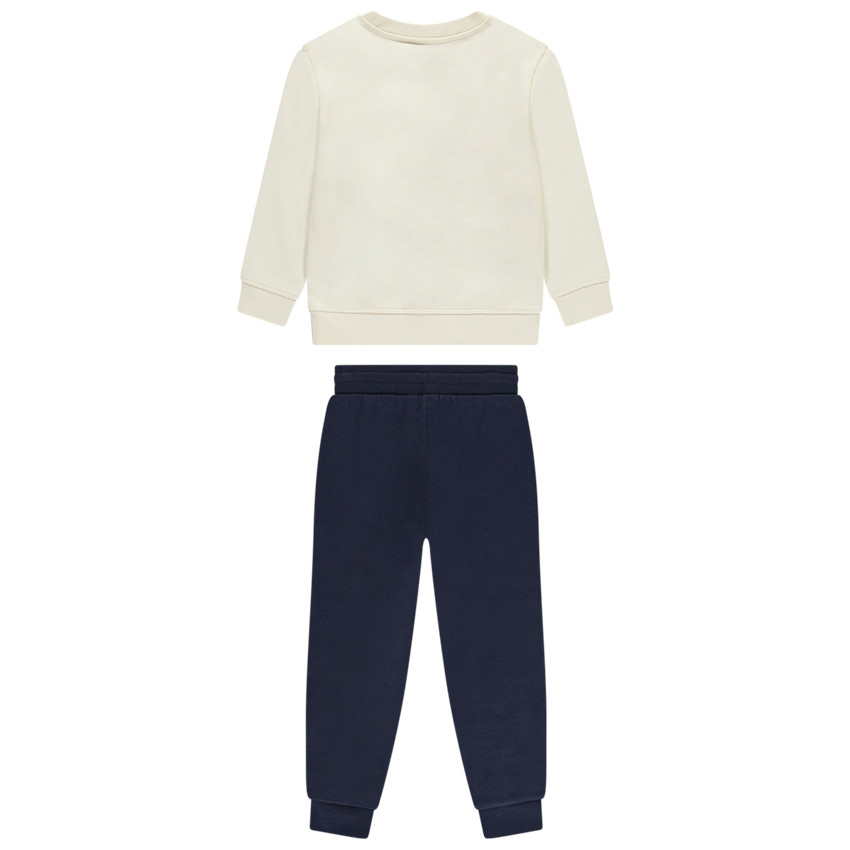 Conjunto de jogging de felpa print para niño. 