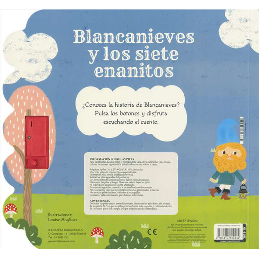 Cuento Blancanieves y los siete enanitos con sonidos +5A 