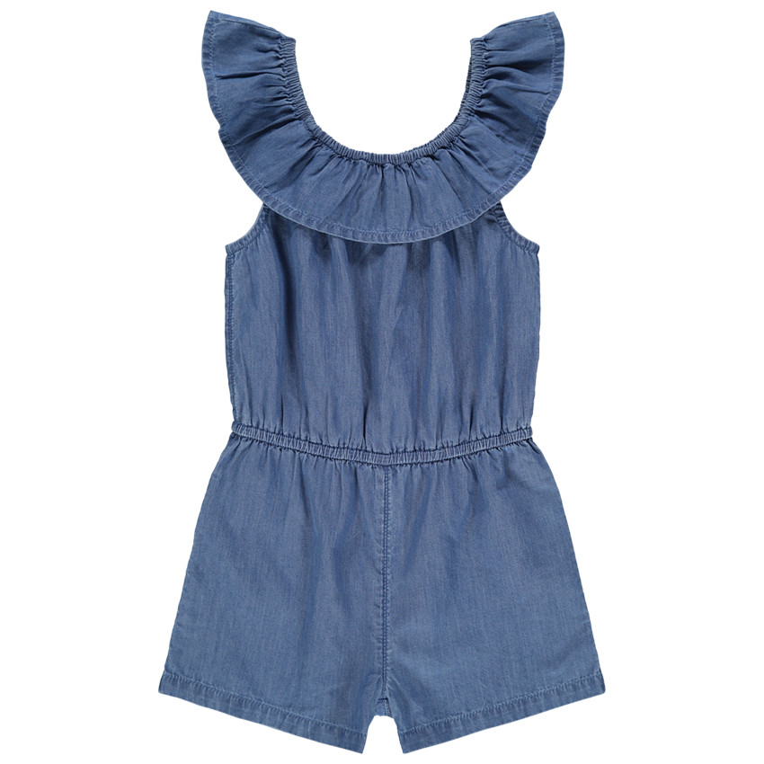 Mono corto efecto vaquero con espaldas al aire 