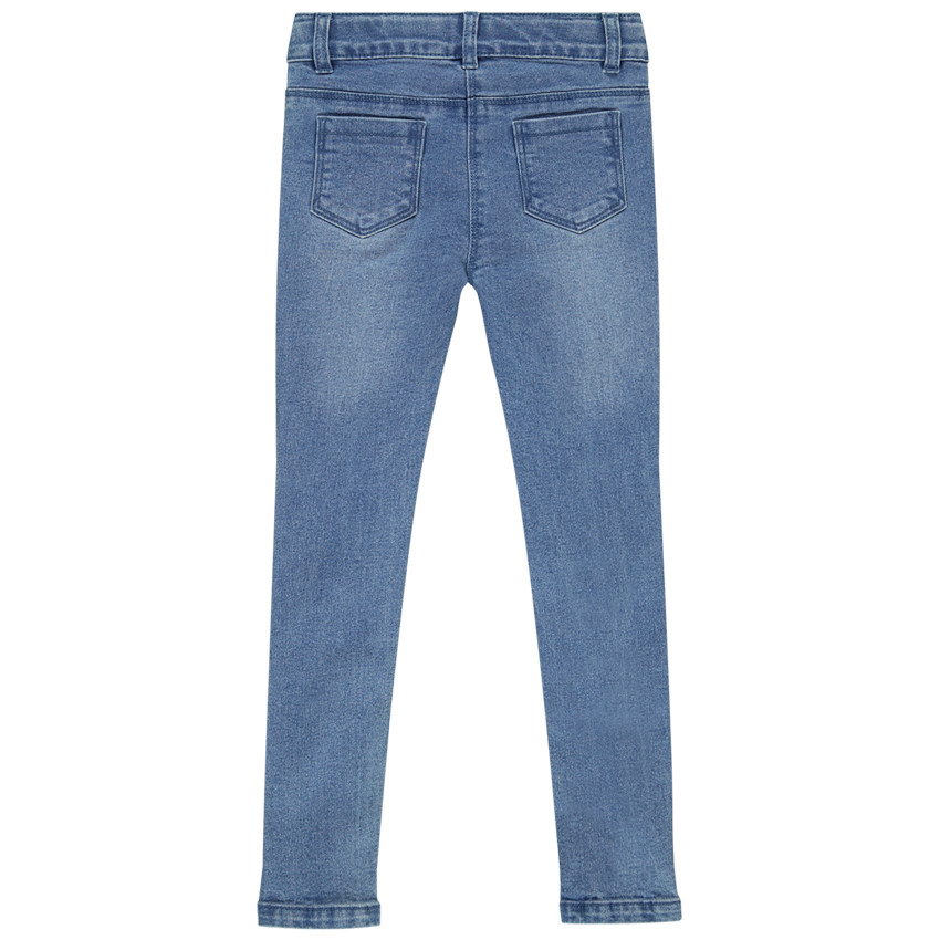 Pantalones vaqueros bordados para niña 