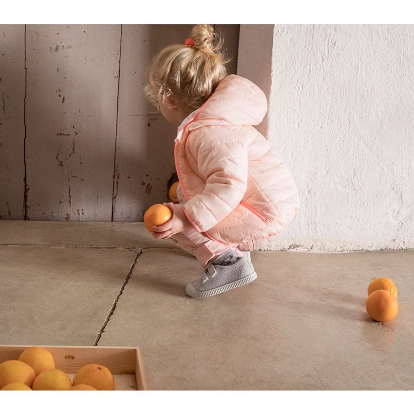 Anorak reversible con capucha con conejos all over y dobladillo liso 