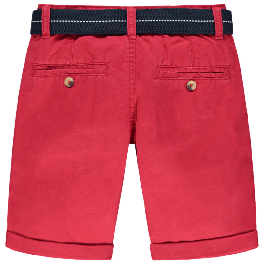 Bermudas de tela con cinturón tejido desmontable para niño  Additional Bermudas de tela con cinturón tejido desmontable para niño