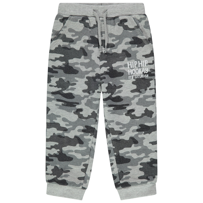 Pantalón de jogging de felpa motivo camuflaje all-over 
