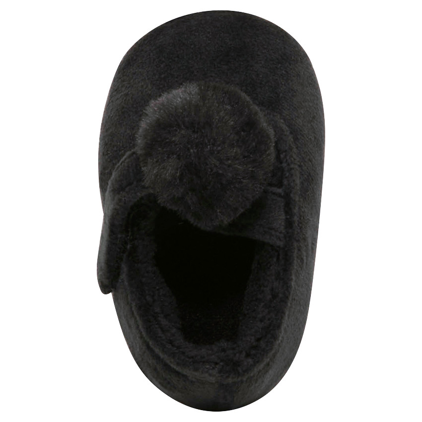 Merceditas de borreguito all-over con velcro y borla 