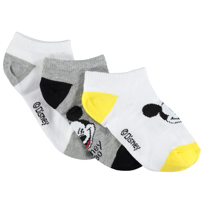 Pack de 3 pares de calcetines cortos Mickey Disney  Additional Pack de 3 pares de calcetines cortos Mickey Disney