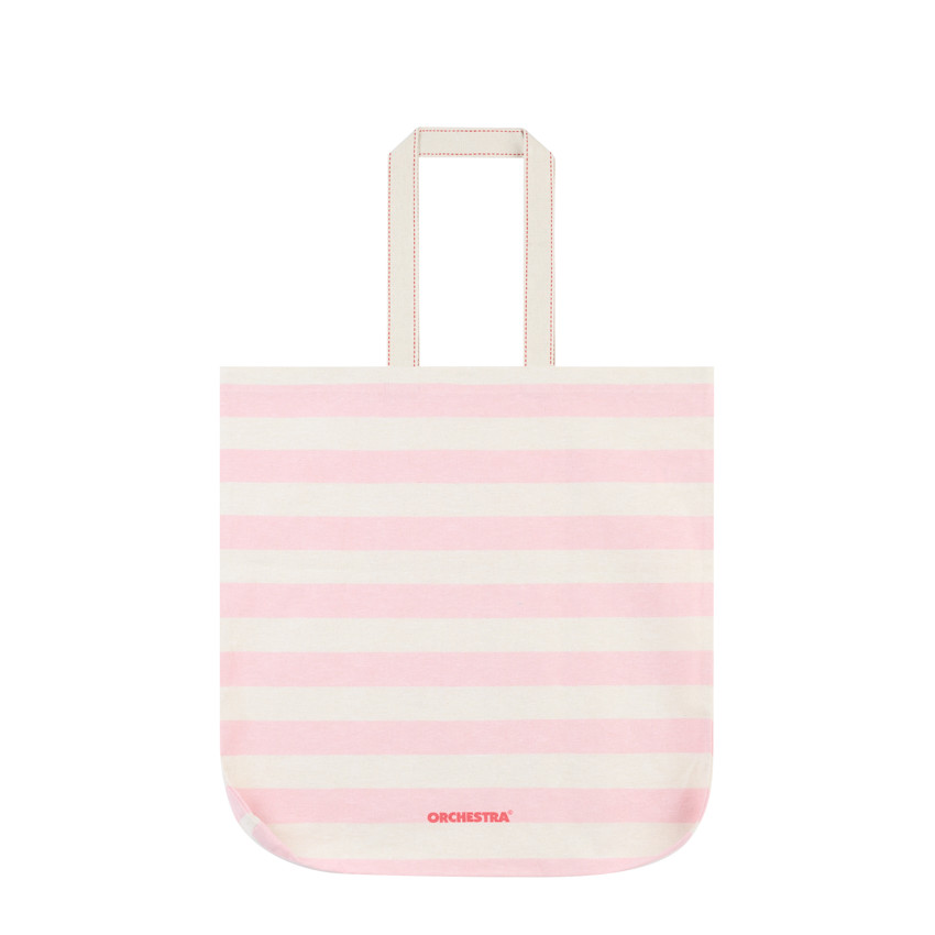 Bolso tote de cerezas con rayas 