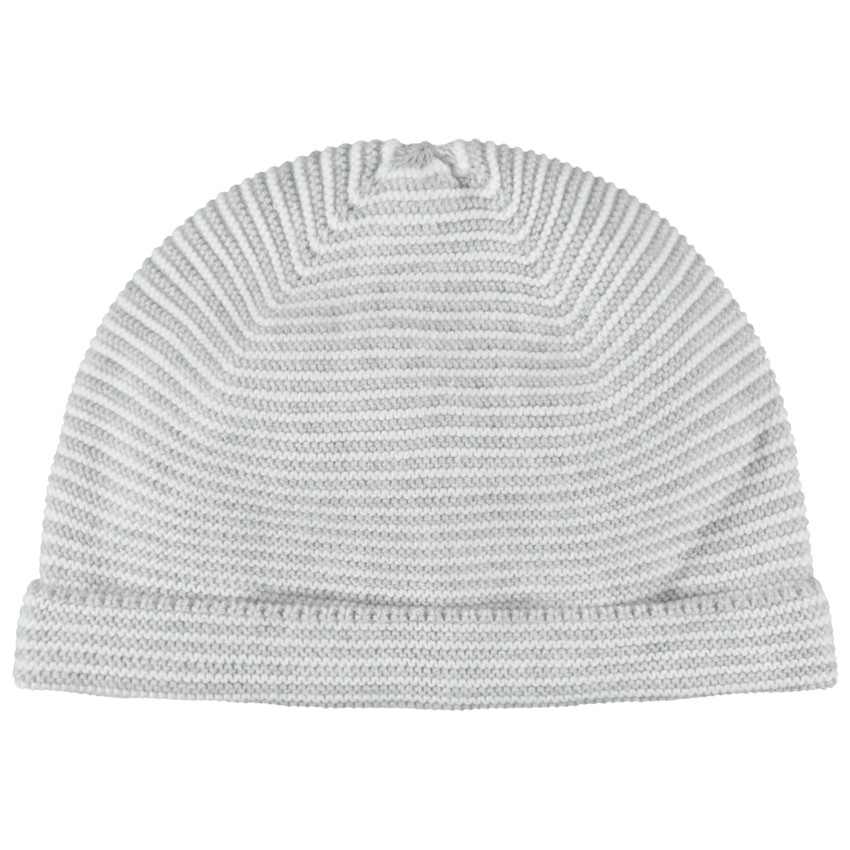 Gorro de algodón ecológico de punto grueso y forro de jersey 
