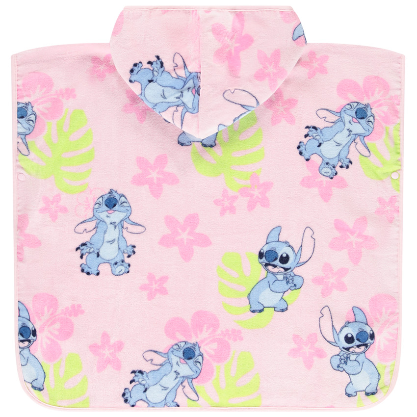Poncho de baño estampado Stitch Disney para niña 