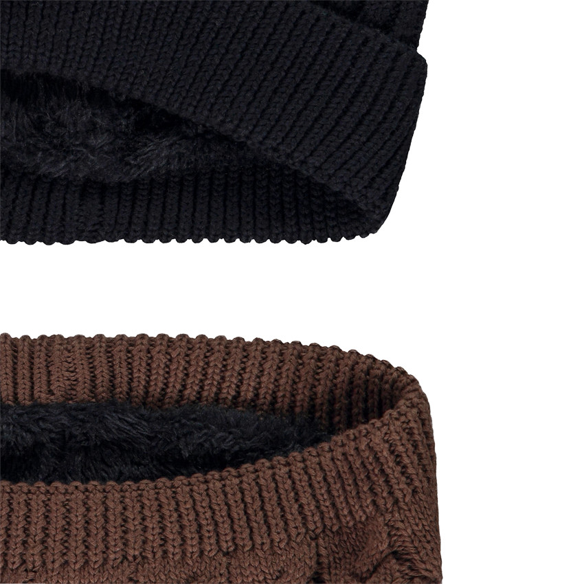 Set de gorro y bufanda con efecto color block para niño 