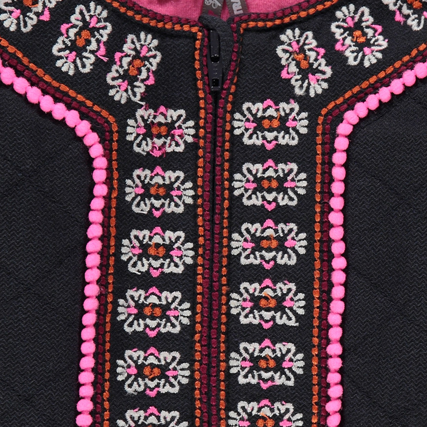 Chaqueta acolchadas con espigas con bordado 