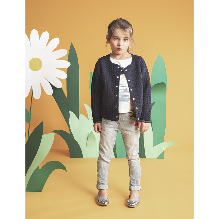 Bailarinas plateadas con lazo 