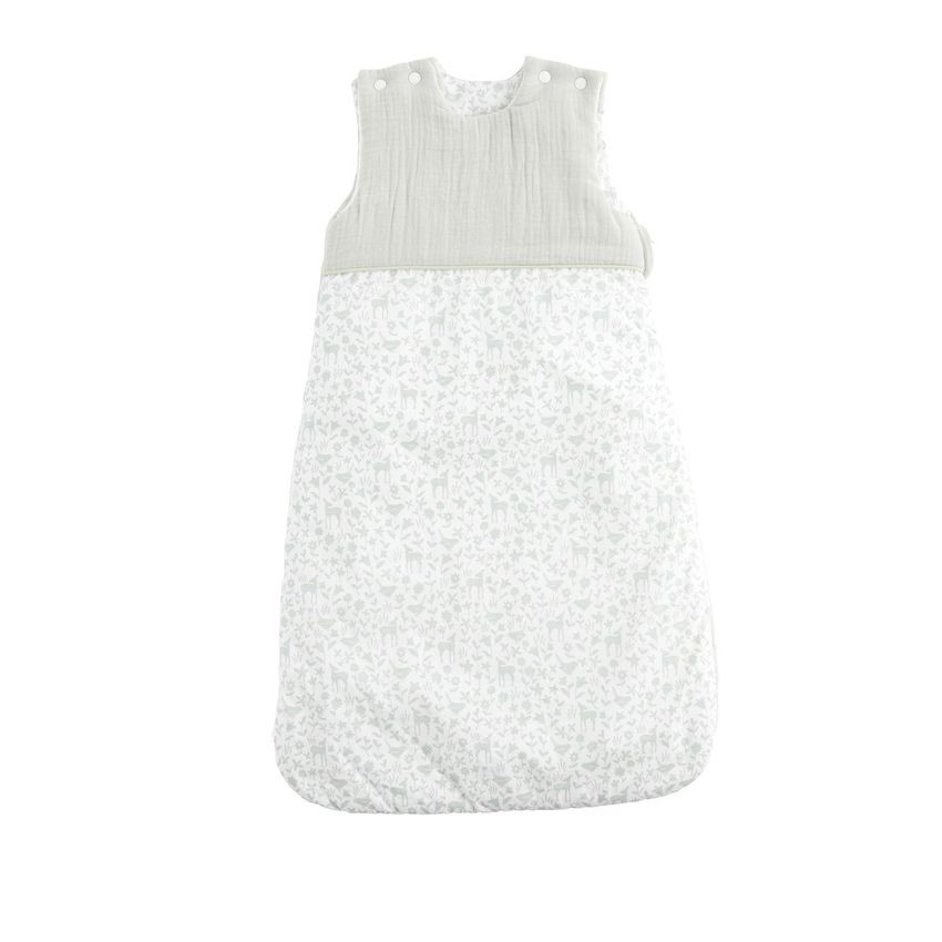 Gigoteuse sans manches ouatinée 0-6M - Tilleul Promenons-nous 