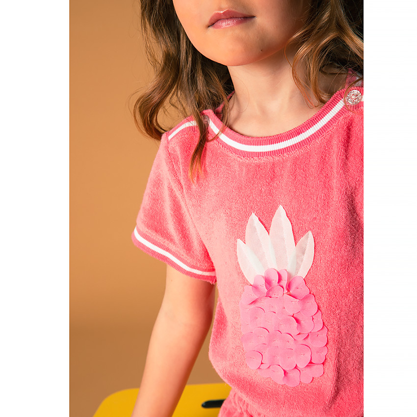 Robe de plage en éponge pour fille Main Robe de plage en éponge pour fille