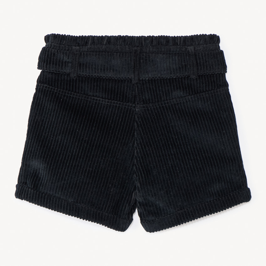 Short en velours côtelé + ceinture à nouer pour fille 