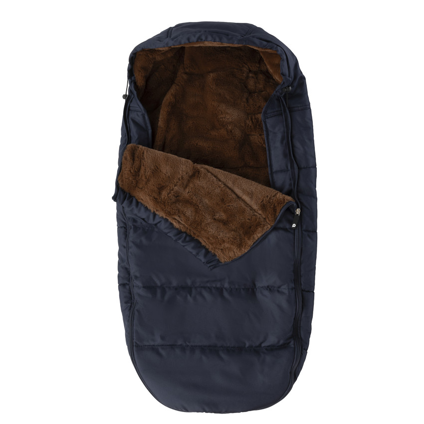 Chancelière doublée sherpa Ocho bleu marine 