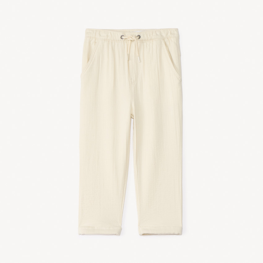 Pantalón liso de tela para bebé niño 