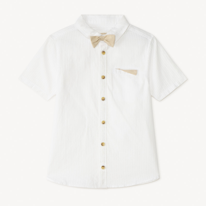 Camisa de manga corta + pajarita para niño 