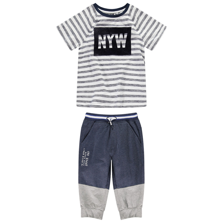 Júnior - Camiseta de manga corta de punto con estampado de terciopelo 