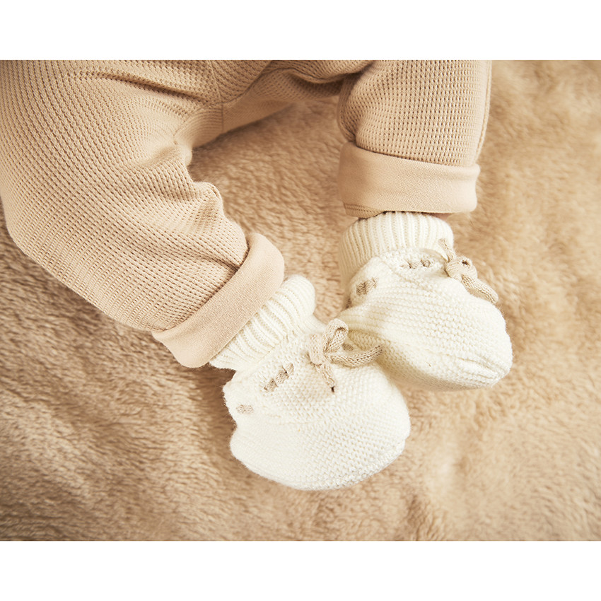 Conjunto 3 piezas bebé en jersey y nido de abeja 