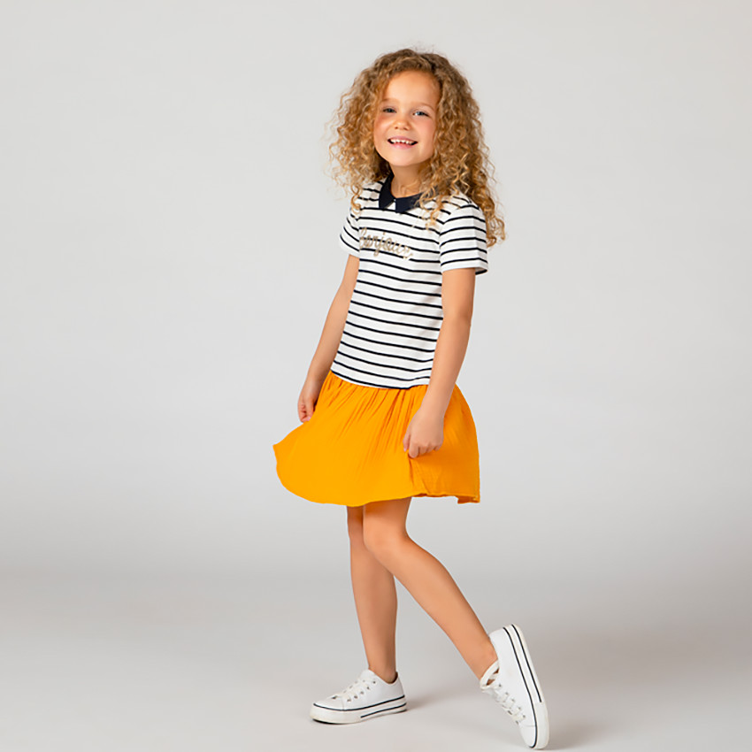 Vestido manga corta efecto 2 en 1  Additional Vestido manga corta efecto 2 en 1