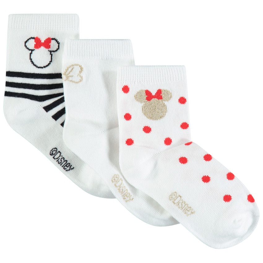 Pack de 3 pares de calcetines Minnie Disney 