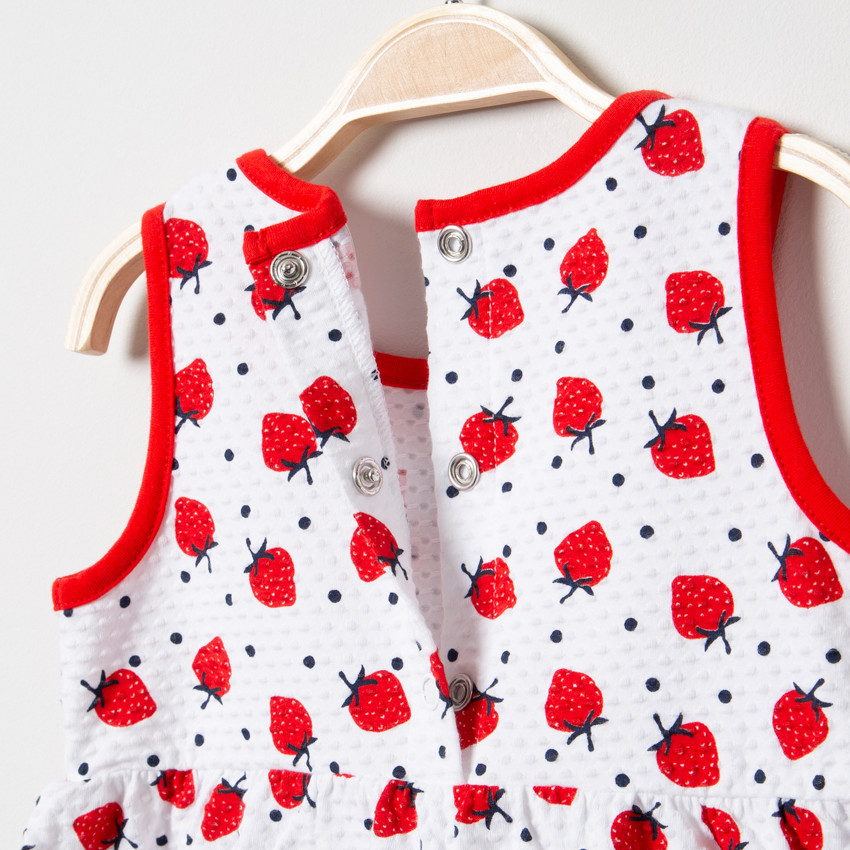 Vestido sin mangas con estampado de fresas all-over Main Vestido sin mangas con estampado de fresas all-over
