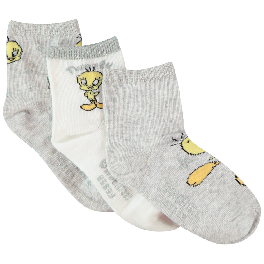Lot de 3 paires de chaussettes print Titi fille 