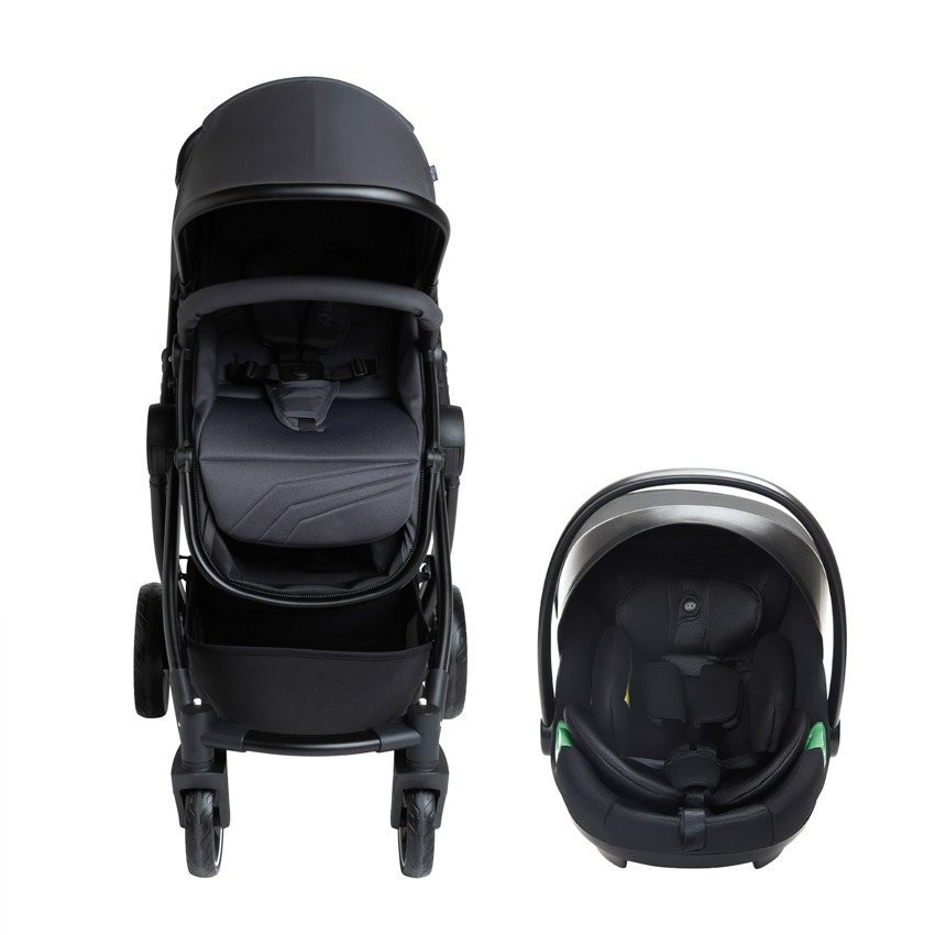 Cochecito trío combinado Sienna + asiento de auto i-Prim gris jaspeado 
