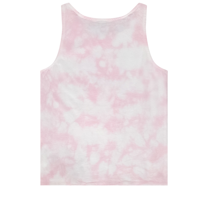 Camiseta sin mangas efecto tie & dye con flores en 3D niña 