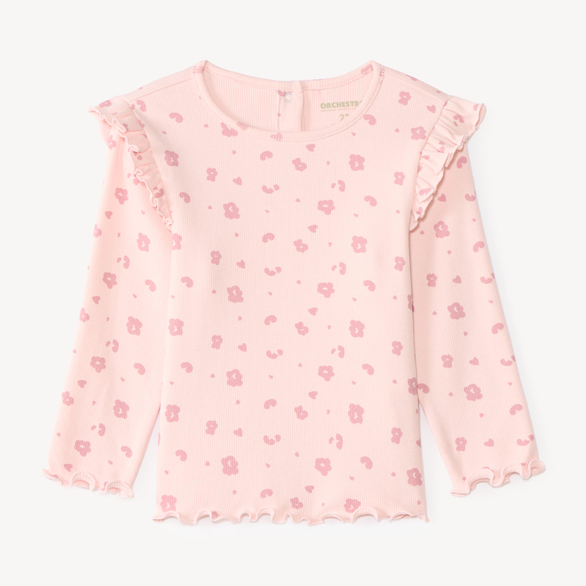 Camiseta de manga larga niña con estampado divertido 