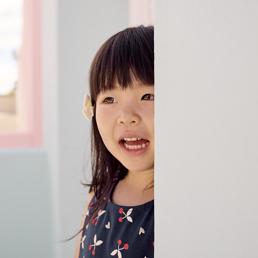 Vestido sin mangas estampado fantasía para bebé niña 